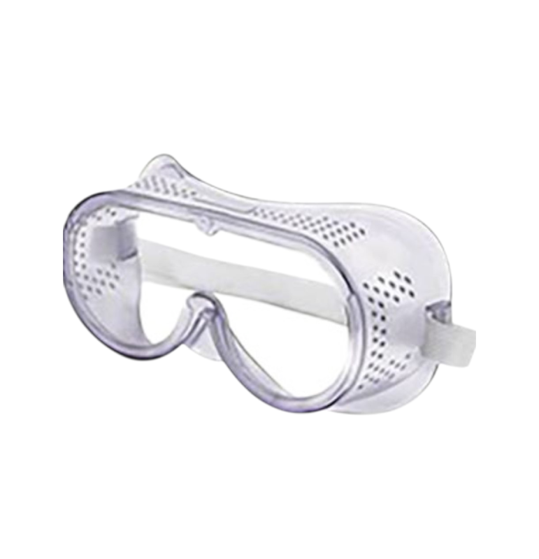 Safety Goggles with elastic Scratch resistant Clear polycarbonate Elasticated adjustable headband. Designed to be compatible with other respiratory equipment.